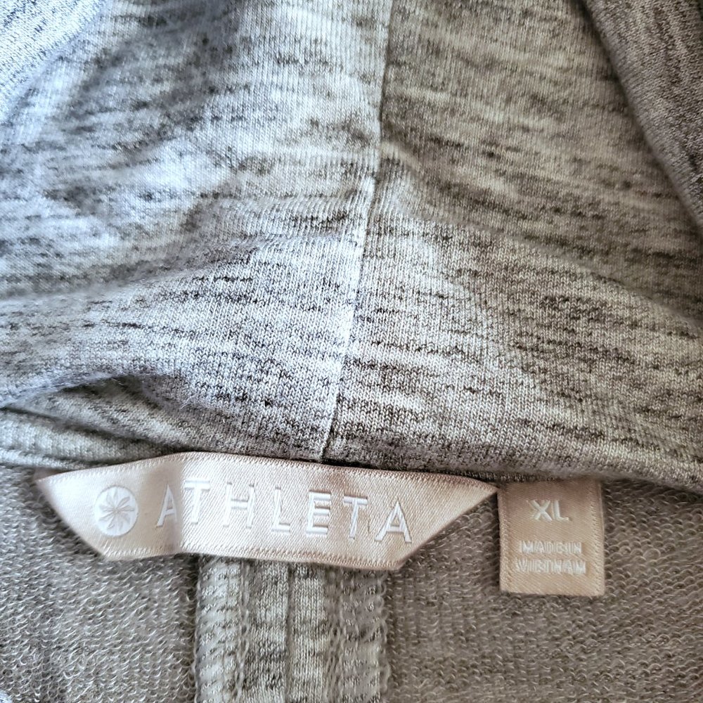 Athleta Coaster Luxe Cowl Neck Pullover Sweatshirt in Heather Gray Size XL - Picture 6 of 11